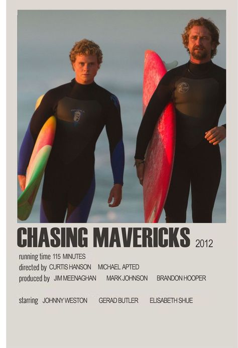 Maverick Film, Chasing Mavericks, Surf Boy, Beach Cartoon, Surf Movies, Surf Room, Beach Wall Collage, Iconic Movie Posters, Movie Card