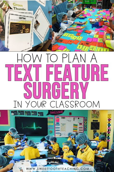 Classroom Activities Elementary, Text Features Activities, Nonfiction Text Features, Classroom Transformation, Balanced Literacy, 5th Grade Classroom, Social Studies Classroom, Third Grade Classroom, Ela Classroom