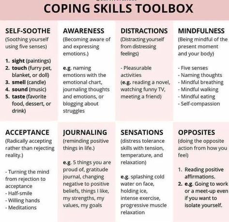 Counsellor Quotes, Coping Toolbox, Self Soothing, Couples Therapy Worksheets, Healthy Coping Skills, Relapse Prevention, Understanding Emotions, Mental Health Counseling, Emotional Awareness