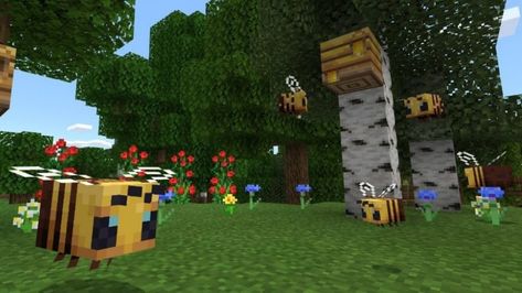 How to make a beehive in Minecraft: Find bees and harvest honey - Dexerto Beehive Minecraft, Minecraft Farm Ideas, Minecraft Farms, Minecraft Iron, Minecraft Kitchens, Farm Pattern, Harvesting Honey, Minecraft Garden, Iron Golem