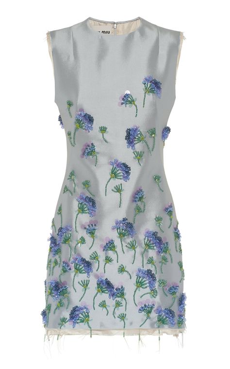 Miu Miu Mini Dress, Moda Operandi Dress, Miu Miu Fashion, Miu Miu Dress, Funky Dresses, Couture Details, Boring Clothes, Silk Mini Dress, Silk Wool