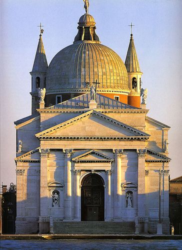 Palladio.  Il Redontore. 1577-1592 Green Architecture Design, Filippo Brunelleschi, Architecture Baroque, Classical Building, Luxury Architecture, Andrea Palladio, Contemporary Transitional, Neoclassical Architecture, Italian Architecture