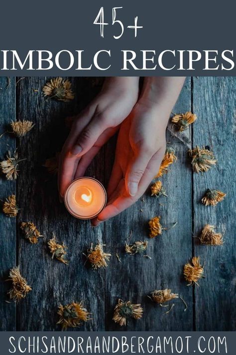 This collection of Imbolc recipes is perfect for celebrating Imbolc and Brigid's Day, a traditional seasonal celebration with Gaelic roots. Imbolc Tea Recipe, Imbolc Cocktails, Imbolc Cake Recipes, Imbolc Drinks, Imbolc Soup Recipes, Vegan Imbolc Recipes, Imbolc Moon Cookies, Imbolc Tattoo, Imbolc Meal Ideas