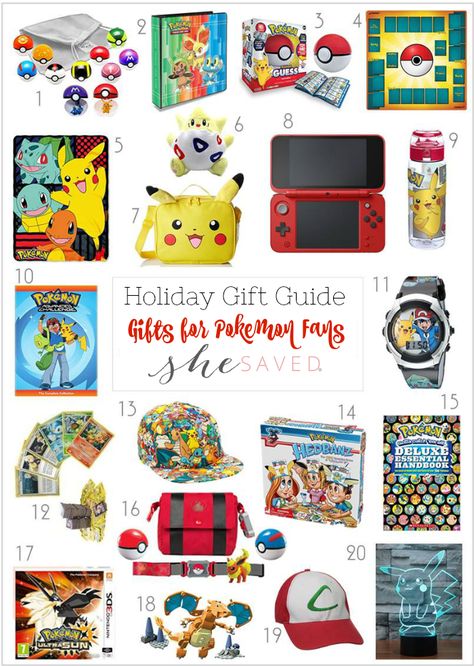 Find just the right thing for your little gamer in my gifts for Pokemon fans gift round up! Pokemon Easter Basket, Pokemon Easter, Pokemon Gifts, Pokemon Toy, Pokemon Birthday, Pokemon Trading Card, 20 Gifts, Homemade Christmas Gifts, Money Gift