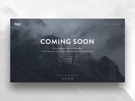 Hi Guys, This is a coming soon page design for my upcoming website. Cheers :) 007 Casino Royale, Coming Soon Landing Page, Landing Page Inspiration, Website Coming Soon, Splash Page, Small Business Website, Coming Soon Page, Website Design Layout, Web Design Trends