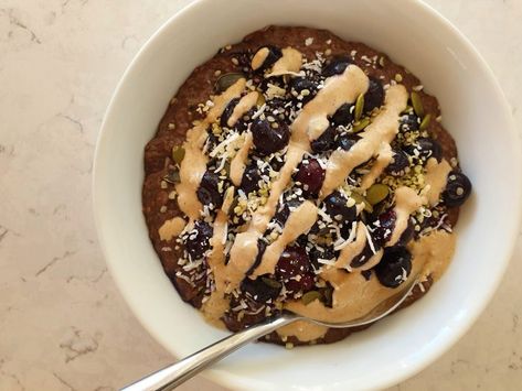 Chia, Hemp & Flax Porridge (Paleo, Keto & Vegan friendly) Seed Porridge, Gluten Free Porridge, Hemp Seed Milk, Clean Sweets, Clean Breakfast, Gf Breakfast, Keto Vegan, Unsweetened Almond Milk, Blood Sugar Levels