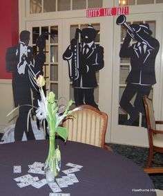 Harlem Nights Theme Party, Roaring 20s Party Decorations, 20s Theme Party, Harlem Nights Party, Harlem Nights Theme, 20s Party Decorations, Roaring 20s Birthday, Roaring 20s Theme, Jazz Party