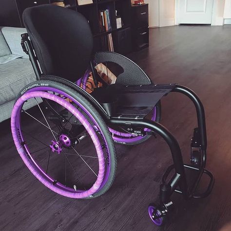 This is mainly for wheelchair users so feel free to ignore if it isn't relevant to you. I received my new custom built magnesium wheelchair… Disabled Fashion, Wheelchairs Design, Manual Wheelchair, Wheelchair Accessories, Physical Disabilities, Be Curious, The Push, Mobility Aids, Crutches