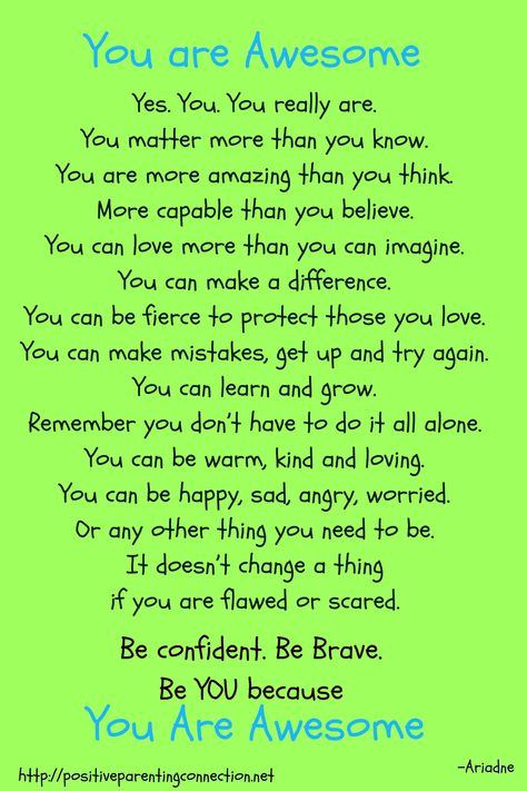 You Are Awesome Positive Mind Positive Vibes, Son Quotes, Daughter Quotes, A Poem, You Are Amazing, Quotes For Kids, Amazing Quotes, You Are Awesome, The Words