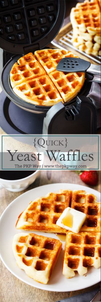 Yeast Waffle Recipe, Yeast Waffles, Yeasted Waffles, Recipes With Yeast, Yeast Recipes, Waffle Iron Recipes, Waffle Maker Recipes, Freezable Meals, Kid Snacks