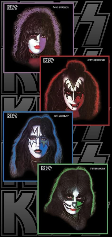 Kiss The Band Wallpaper, Kiss Band Wallpaper Aesthetic, Kiss Rock Band Wallpaper, Kiss Wallpapers Band, Kiss Band Wallpaper, Kizz Band, Hard Rock Aesthetic, Metal Pictures, Banda Kiss