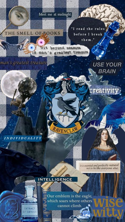 #vibes #wallpaper #harrypotter #ravenclaw #ravenclawvibes #ravenclawaesthetic #ravenclawshuffle #hogwarts #hogwartshouse #hogwartsaesthetic Slytherin And Hufflepuff, Ravenclaw Aesthetic, Hogwarts Aesthetic, Vibes Wallpaper, Hogwarts Houses, Ravenclaw, Wizarding World, Your Aesthetic, Connect With People