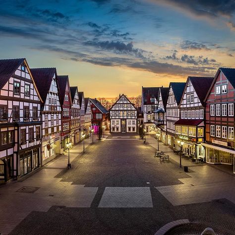 Sunset in the little charming town of Rinteln in Lower Saxony, Germany Fairytale Pictures, Beautiful Germany, Saxony Germany, Lower Saxony, Dream Trip, Glass Print, Saxony, Western Europe, Beautiful Places To Visit