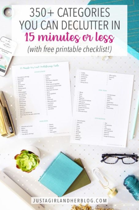 Grab your free printable checklist of 350+ categories in your home that you can declutter in 15 minutes or less, and start making the very most of the margins in your day! | #declutter #homeorganization Home Organisation Tips, Free Printables Organization, Konmari Method, Organization Inspiration, Printable Checklist, Organization Printables, Home Organisation, Planning Printables, Declutter Your Home