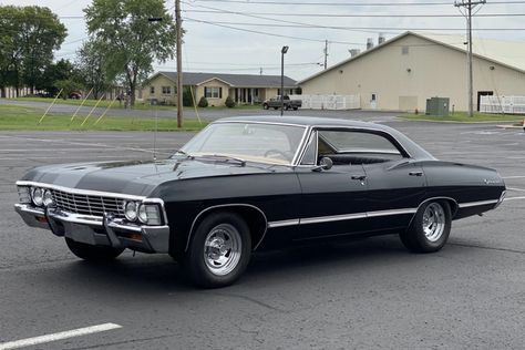 black 1967 chevrolet impala sport sedan with 4 doors Chevy Impala 1967, Black Chevy Impala, 67 Tattoo, 67 Chevy Impala, Black Impala, Chevrolet Impala 1967, Impala 1967, Impala Car, 67 Impala