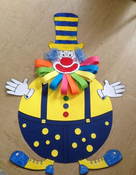 Clown Crafts, Carnival Crafts, Circus Crafts, Theme Carnaval, Cd Crafts, Plate Crafts, Circus Theme, Art N Craft, Preschool Classroom