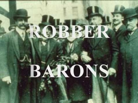 This video tells of the Robber Barons, or Captains of Industry, of turn of the century America. Nice catchy way of doing it from @HistoryTunes Robber Barons, 8th Grade History, Progressive Era, Ap Us History, Cc Cycle 3, History Lesson Plans, Social Studies Notebook, Victorian Gentleman, American History Lessons