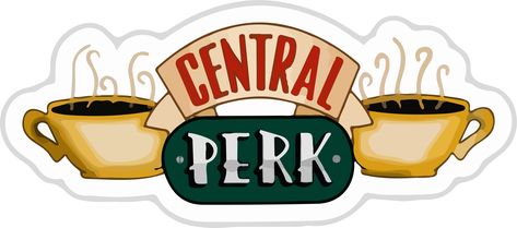 Sitcom Stickers, Tumblr Stickers, Central Perk, Sticker Design, Tumblr, Tv, Sticker Designs