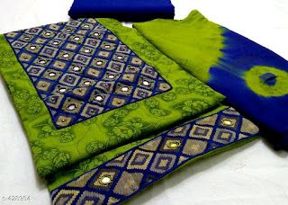 Slub ₹630/- free COD WhatsApp +919730930485 Dress Materials Indian Cotton, Dress Materials Indian, Chudi Designs, Cotton Dress Materials With Price, Pure Cotton Dress Materials, Mirror Work Dress, Kurta Embroidery, Salwar Materials, Churidar Neck Designs