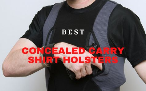 For years, manufacturers have been releasing new holster designs for concealed carry permit holders. We’ve seen IWB holsters, OWB holsters, ankle straps, and the rest. However, there’s something new on the market that we just had to check out. Have you ever tried one of a concealed carry shirt holster? This is a whole new ... Read more The post Top 5 Best Concealed Carry Shirt Holsters In 2021 Reviews appeared first on TheGunZone. Holster Shirt, Concealed Carry Vest, Concealed Carry Bags, Best Concealed Carry, Iwb Holster, Concealed Carry Holsters, Compression Shirt, Carry On Bag, Ankle Straps