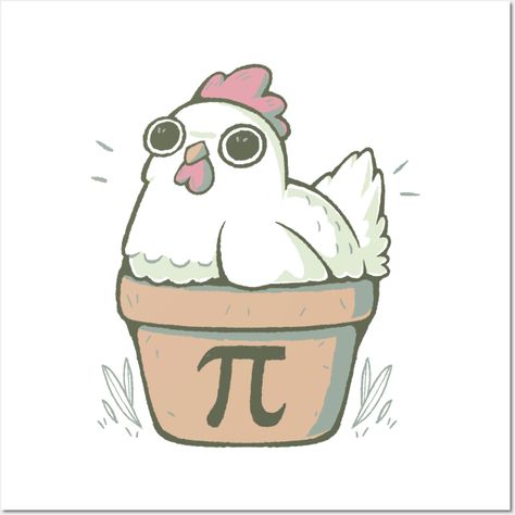 Funny math pun with pi -- Choose from our vast selection of art prints and posters to match with your desired size to make the perfect print or poster. Pick your favorite: Movies, TV Shows, Art, and so much more! Available in mini, small, medium, large, and extra-large depending on the design. For men, women, and children. Perfect for decoration. Unique Painted Rocks, Pie Math, Funny Math Puns, Pie Drawing, Chicken Drawing, Simple Drawings, Funny Math, Hippie Painting, Art Rock