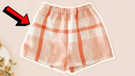 How to Sew a Simple Pajama Shorts for Beginners | DIY Joy Projects and Crafts Ideas How To Sew Shorts, Pajama Shirt Pattern, Pajamas Shorts Pattern, Pajama Sewing Pattern, Girls Boxer Shorts, Sew Shorts, Boxer Shorts Pattern, Shorts Pattern Free, Girl Boxers