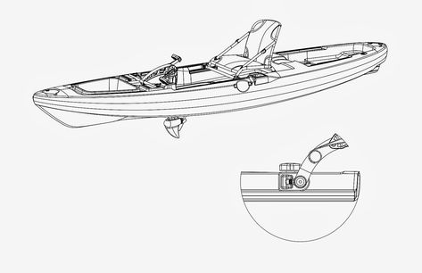 Kayak Diy, Kayak Plans, Angler Kayak, Fishing Kayak, Diy Plumbing, Watercraft, Kayak Fishing, Water Crafts, Design Sketch