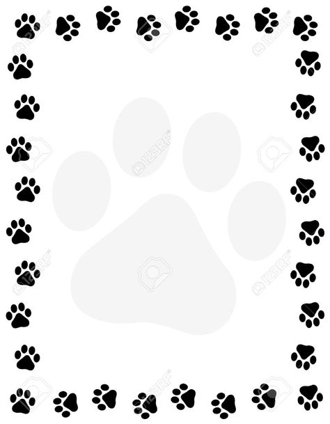 Dog Backgrounds, Paw Background, Dog Frame, Dog Paw Prints, Dog Background, Colorful Hairstyles, Writing Paper Printable Stationery, Dog Grooming Salons, Dog Frames