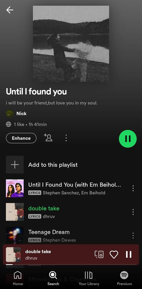 Until I Found You Spotify, Until I Found You, Guitar Photos, Emoji For Instagram, Found You, Double Take, I Found You, Teenage Dream, Spotify Playlist