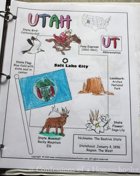 Utah Patriotic Classroom, Utah History, Utah State Parks, State Crafts, Geography Activities, 4th Grade Social Studies, Utah Utes, Social Studies Elementary, Kindergarten Learning Activities