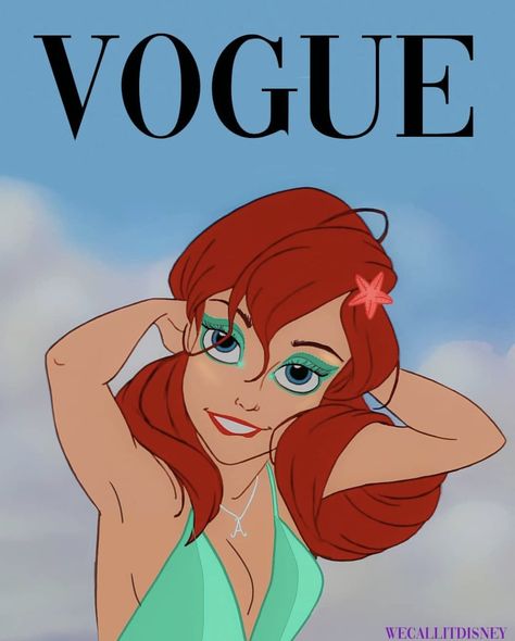 Ariel Disney Magazine Covers, Disney Vogue, Disney Magazine, Modern Disney Characters, Classic Disney Characters, Traditional Stories, Disney Princess Modern, Opening A Business, Disney Things