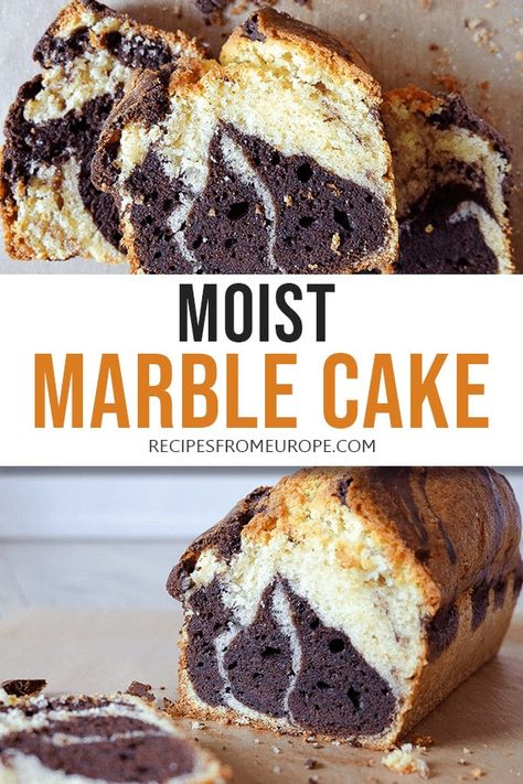 Looking for an easy marble cake recipe? Made from scratch, this classic German with its unique look is always a hit! #marblecake #cakerecipes Marble Pound Cake, Marble Cake Recipe, Simple Marble, Beignet Recipe, Future Chef, Marble Cake Recipes, German Cake, Cake From Scratch, Cake Simple