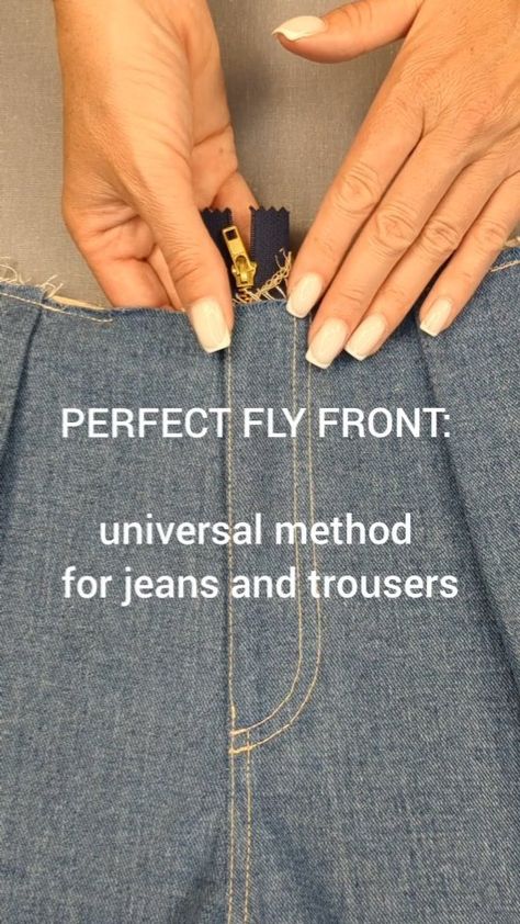 Stylish PDF sewing patterns | ☝️Useful video for everyone who sews I like to finish the edges with bias binding in my unlined models. Today I’ll tell you how to make... | Instagram Trouser Pants Pattern, Teaching Sewing, Trouser Pattern, Sewing Jeans, Sew Zipper, Sewing Pants, Sewing Alterations, Sewing 101, Sewing Instructions