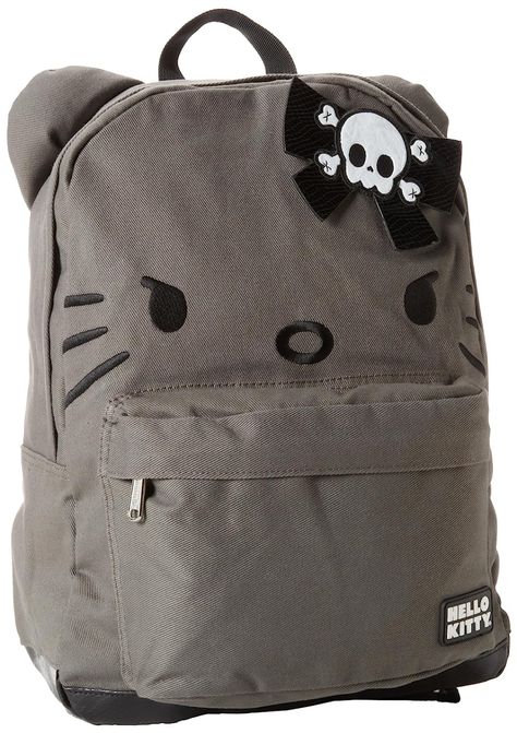 Hello Kitty Angry SANBK0095 Backpack,Grey/Black,One Size : Amazon.in: Clothing & Accessories Hello Kitty Skull, Bow Backpack, Hello Kitty Backpack, Kitty Backpack, Loungefly Hello Kitty, Kitty Clothes, Hello Kitty Bag, Kitty Stuff, Grey Backpacks