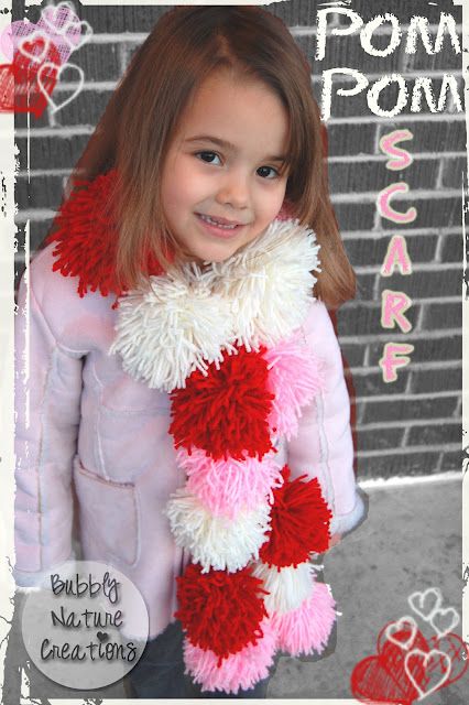 Pompon Diy, Garland Tutorial, Pompom Scarf, Scarf Tutorial, Diy Pom Pom, Yarn Wreath, Pom Pom Crafts, Valentine Coloring, Yarn Projects