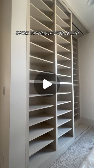 Maven Design Co. on Instagram: "No one said having a shoe collection was a bad thing! 👠👟👡This primary closet has the perfect place for them all. Save this post for inspo! 

Builder: @buildwithdavies 
Designer: @designwithmaven 
Featured in: 2022 @uvparade 

#designwithmaven #interiordesign #storagehacks #organization #organizeyourlife" Shoes Storage Ideas, Primary Closet, Boot Room Utility, Goth Babe, Shoe Cabinet Design, Villa Designs, Shoe Storage Ideas, Storage Solutions Closet, Shoe Cupboard