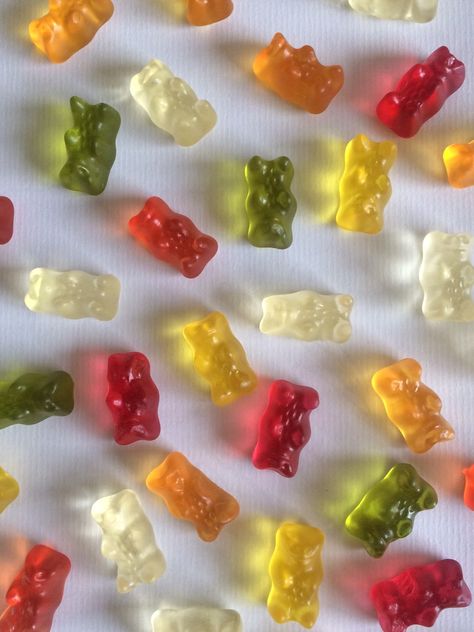 Jelly Bears for Jelly Bears Experiment Pink Scrapbook Paper, Sweets Photography, Jelly Bear, Food Photography Lighting, Pink Scrapbook, Jelly Sweets, Jelly Bears, Candy Art, Bunny And Bear