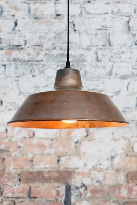 Factory Pendant with Cage Guard | Copper | Fat Shack Vintage Copper Industrial Lights, Industrial Copper Pendant Lights, Farmhouse Lights, Pendant Lighting Australia, Factory Pendant Light, Country Lighting, Classic Lighting, Aged Copper, Copper Pendant Lights