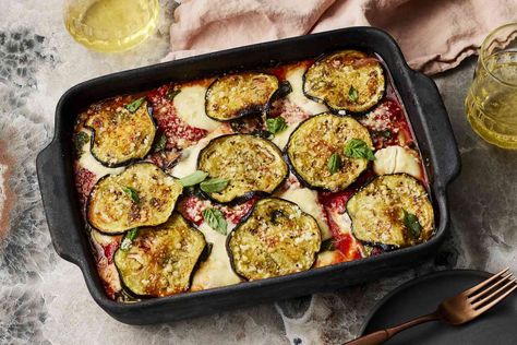 Chicken and Eggplant Parmesan Recipe Eggplant Chicken Parmesan, Chicken Eggplant Parmesan, Broiled Eggplant, How To Prepare Eggplant, Chicken And Eggplant, Chicken Eggplant, Eggplant Parmesan Recipe, Sauteed Eggplant, Cooking Eggplant