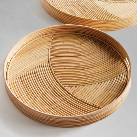 our handwoven round rattan serving tray set is a versatile addition to any home. crafted from natural cane rattan, these trays showcase the beauty of sustainable materials and the skill of our artisans. use them to serve drinks and snacks or display them as wall decor to bring a touch of warmth and texture to your space. Rattan Texture, Rattan Serving Tray, The Paper Kites, Sustainable Shop, Serving Tray Set, Tray Set, Rattan Basket, Google Lens, Serving Trays