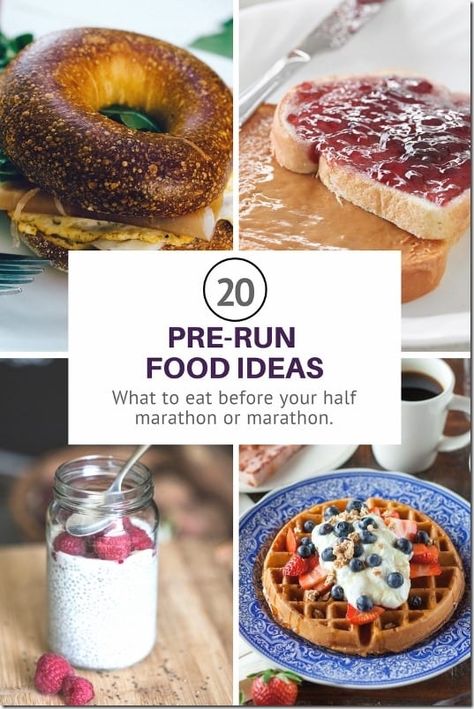 20 pre run food ideas (1) (533x800) Pre Run Food, Best Food For Runners, Runners Food, Running Food, Nutrition For Runners, Marathon Training Plan, Eat Lunch, Nutrient Dense Food, Mouth Watering Food