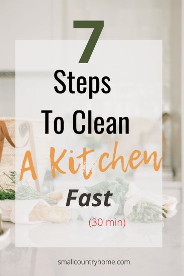 How to clean a kitchen fast. Fast cleaning tips houses, deep clean kitchen. How To Clean The House Fast, How To Clean A Kitchen, How To Clean The Kitchen, How To Clean Your Kitchen, Kitchen Cleaning List, Organize Checklist, Kitchen Steps, Clutter Hacks, Clean A Kitchen