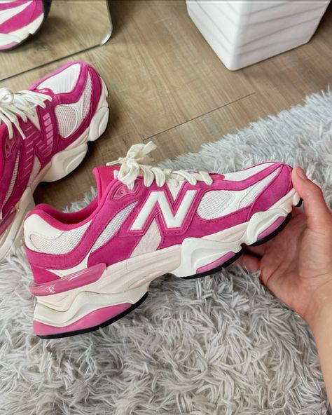 Sorry… I can’t stop posting about these 💕💗💖💞 New Balance Pink Fuchsia 9060s ⬇️ Sizes available: 6.5 mens (8 women’s) 7 men’s (8.5 women’s) 8 men’s (9.5 women’s) SOLD OUT ‼️ **if we do not have your size comment what size you are looking for** Shop 100% authentic sneakers at Flykicksco.com 🛒 (🔗 in bio) #sneakers #smallbusiness #shoes #coolshoes #smallbusinessowner #sneakerheads #womensneakers #fallsneakers #fallfashion #sneakerforwomen #dunklow #fashionstyle #sneakercollector #sneakergi... New Balance Shoes Pink, Hot Pink New Balance, Pink Sneakers Outfit, Hot Pink Sneakers, Shoes Sneakers Pink, Pink New Balance, Pretty Sneakers, New Balance 9060, Fall Sneakers