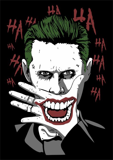 Hahaha Joker, Joker Cartoon, Joker Y Harley Quinn, Joker Painting, Joker Photos, Joker Film, Leto Joker, Joker Drawings, Der Joker