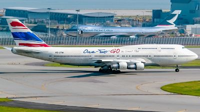 Photo of HS-UTM - Boeing 747SR-46 - One-Two-GO by Orient Thai Boeing 747 200, Deck Photos, Airport City, Flight Deck, First Second, Boeing 747, Aircraft Modeling, Airlines, Heavy Metal