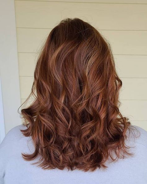 Natural Looking Auburn Hair, Auburn Highlights In Brown Hair Curly, Copper Hair With Dimension, Highlights For Auburn Hair, Auburn Low Lights, Summer Auburn Hair Color, Light Auburn Hair Color With Highlights, Auburn Hair Short, Auburn Hair Color With Highlights