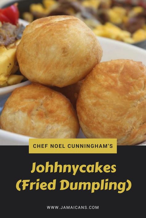 Ackee And Saltfish Recipe Fried Dumplings, Fried Bakes Caribbean, Jamaica Fried Dumpling, Fried Dumplings Recipe, Jamaican Fried Dumplings, Johnny Cakes Recipe, Jamaican Recipe, Johnny Cakes, Jamaica Food