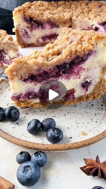 Eat Wheat on Instagram: "This Blueberry Streusel Cheesecake from @simplebakingwithpep would be perfect for 4th of July dessert! So good! 🫐💛🌾

Repost @simplebakingwithpep 

#cheesecake #cheesecakes #cheesecakelovers #blueberry #blueberrycheesecake #dessert #desserts #dessertsofinstagram #dessertstagram #thebakefeed #bakedfromscratch" Cheesecake Graham Cracker Crust, Blueberry Crumble Cheesecake, Crumble Cheesecake, Blueberry Streusel, 4th Of July Dessert, Churro Cheesecake, Cheesecake Lovers, Japanese Cheesecake, Blueberry Crumble