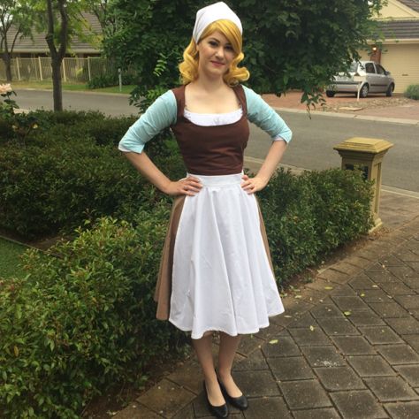 Another Cinderella Story Costume, Cinderella Maid Aesthetic, Peasant Cinderella, Cinderella Play Costumes, Cinderella Servant Dress, Cinderella Maid Dress Costume, Cinderella Play, Ripped Dress, Cinderella Cosplay