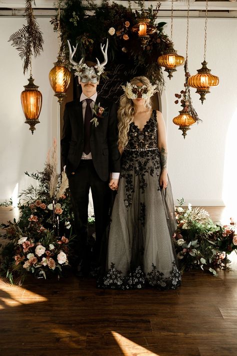 Dark and Romantic Wedding Inspiration Mascarade Wedding Theme, Woodland Masquerade, Fairytale Masquerade, Masquerade Wedding Theme, Midsummer Masquerade, Haunted Masquerade, Yule Party, Dark Masquerade, Fantasy Masquerade